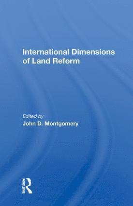 bokomslag International Dimensions Of Land Reform