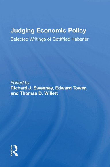 Richard J Sweeney - Judging Economic Policy, Inbunden
