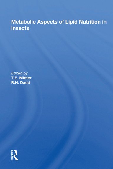 bokomslag Metabolic Aspects of Lipid Nutrition in Insects