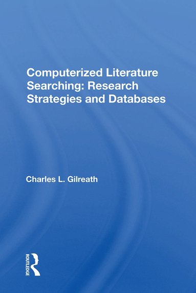 bokomslag Computerized Literature Searching