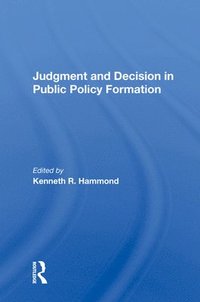 bokomslag Judgment and Decision in Public Policy Formation