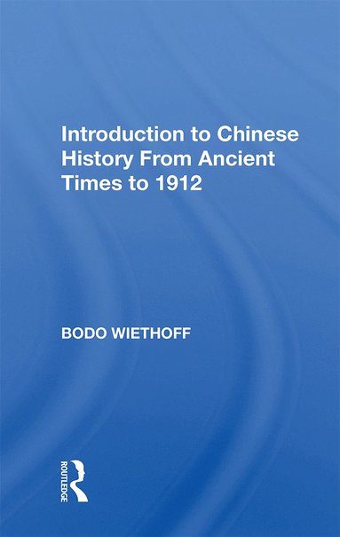 bokomslag Intro Chinese History