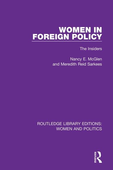 Nancy E. McGlen, Meredith Reid Sarkees - Women in Foreign Policy, Häftad