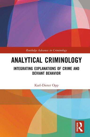 bokomslag Analytical Criminology