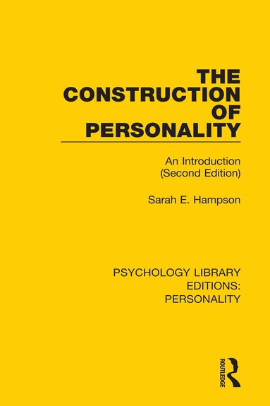 Sarah E. Hampson - Construction of Personality, Häftad