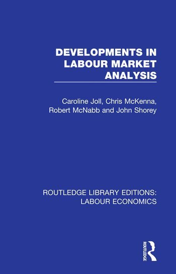 Caroline Joll, Chris McKenna, Robert McNabb, John Shorey - Developments in Labour Market Analysis, Häftad