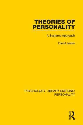 David Lester - Theories of Personality, Inbunden