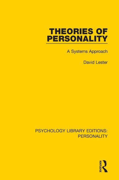 David Lester - Theories of Personality, Häftad