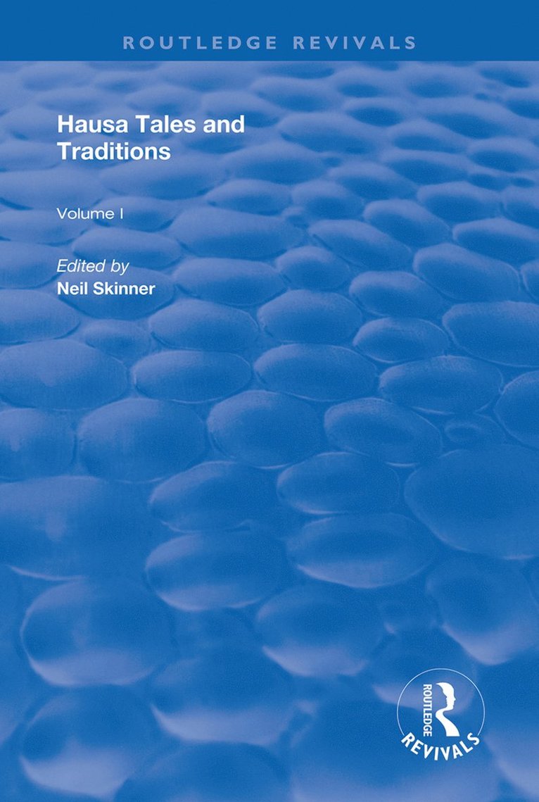 Hausa Tales and Traditions 1