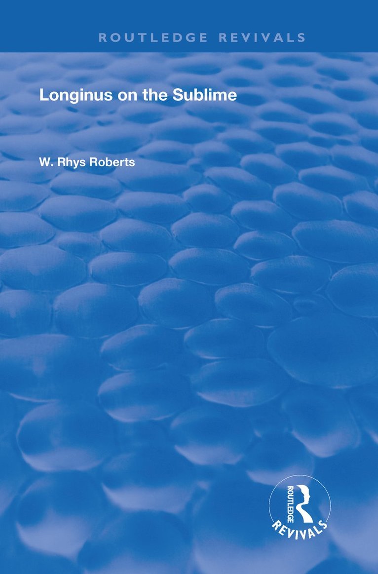 Longinus on the Sublime