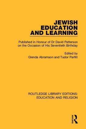 Glenda Abramson, Tudor Parfitt - Jewish Education and Learning, Inbunden