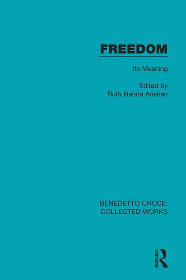 Ruth Nanda Anshen - Freedom, Häftad