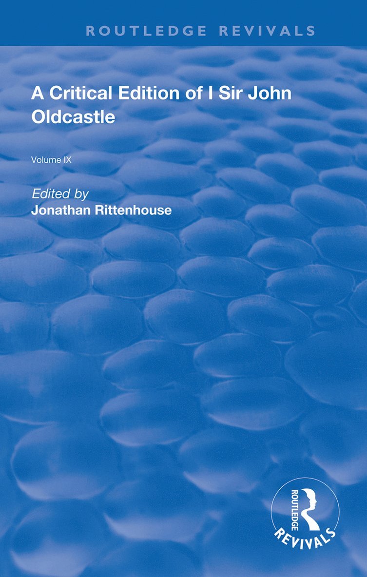 Critical Edition of I SIr John Oldcastle 1