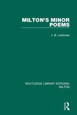 Milton's Minor Poems 1