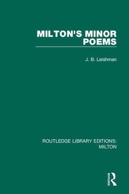 Milton's Minor Poems 1