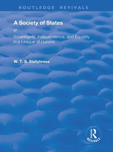 bokomslag Society of States