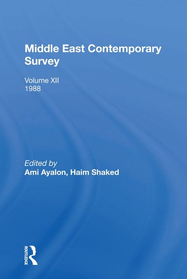 bokomslag Middle East Contemporary Survey, Volume Xii, 1988