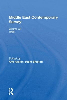 Middle East Contemporary Survey, Volume Xii, 1988 1