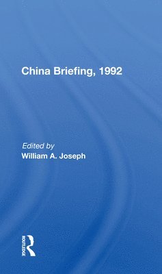 bokomslag China Briefing, 1992