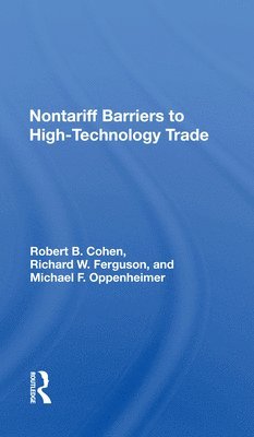 bokomslag Nontariff Barriers to High-Technology Trade