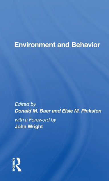 bokomslag Environment and Behavior