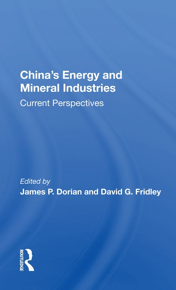 James P. Dorian - China's Energy And Mineral Industries, Häftad