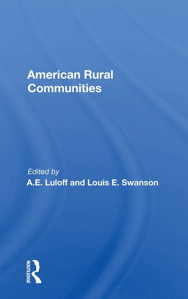 bokomslag American Rural Communities