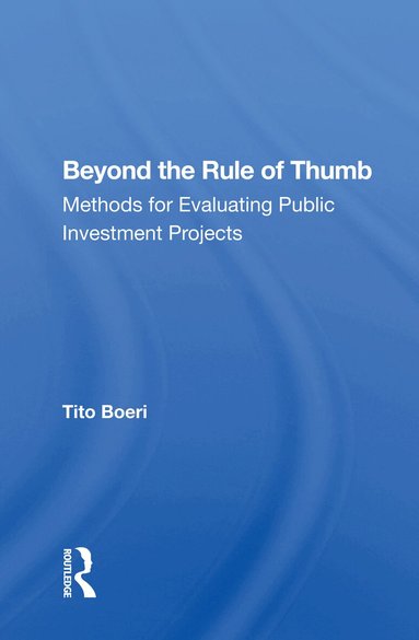 Tito Boeri - Beyond The Rule Of Thumb, Häftad