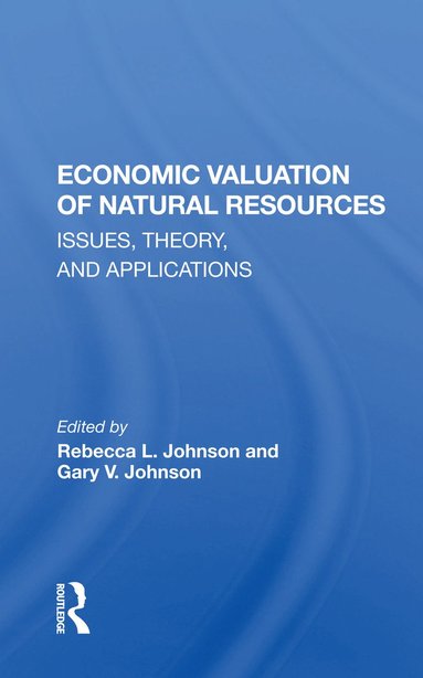 bokomslag Economic Valuation Of Natural Resources