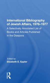 bokomslag International Bibliography of Jewish Affairs, 1976-1977