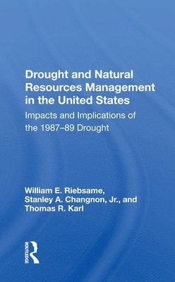 bokomslag Drought And Natural Resources Management In The United States