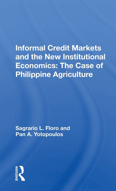 bokomslag Informal Credit Markets And The New Institutional Economics