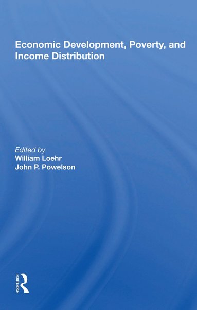 bokomslag Economic Development, Poverty, And Income Distribution