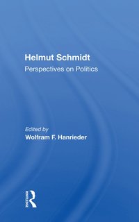 bokomslag Helmut Schmidt: Perspectives On Politics