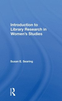 bokomslag Introduction to Library Research in Women's Studies