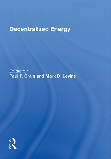 bokomslag Decentralized Energy