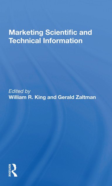 bokomslag Marketing Scientific and Technical Information