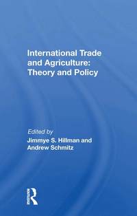 bokomslag International Trade And Agriculture: Theory And Policy