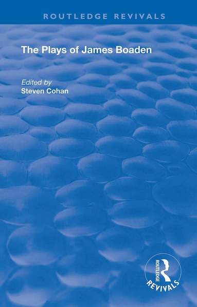 Steven Cohan - Plays of James Boaden, Häftad