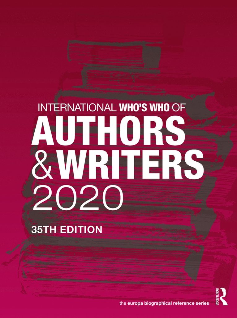 International Who's Who of Authors and Writers 2020