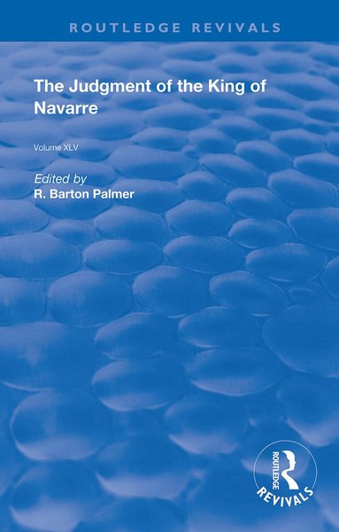 Guillaume de Machaut, R. Barton Palmer - Judgment of the King of Navarre, Häftad