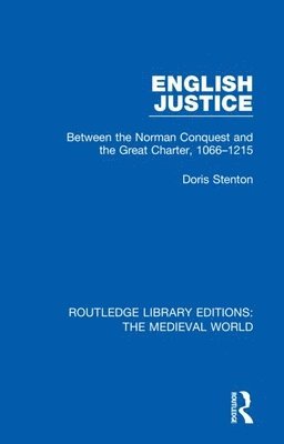 Doris Stenton - English Justice, Inbunden