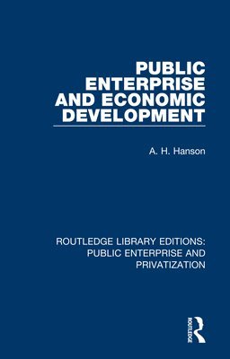 Public Enterprise and Economic Development 1