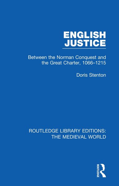 Doris M. Stenton - English Justice, Häftad