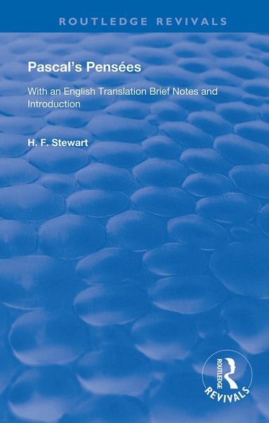 Blaise Pascal, H.F. Stewart - Pascal's Pensées, Häftad