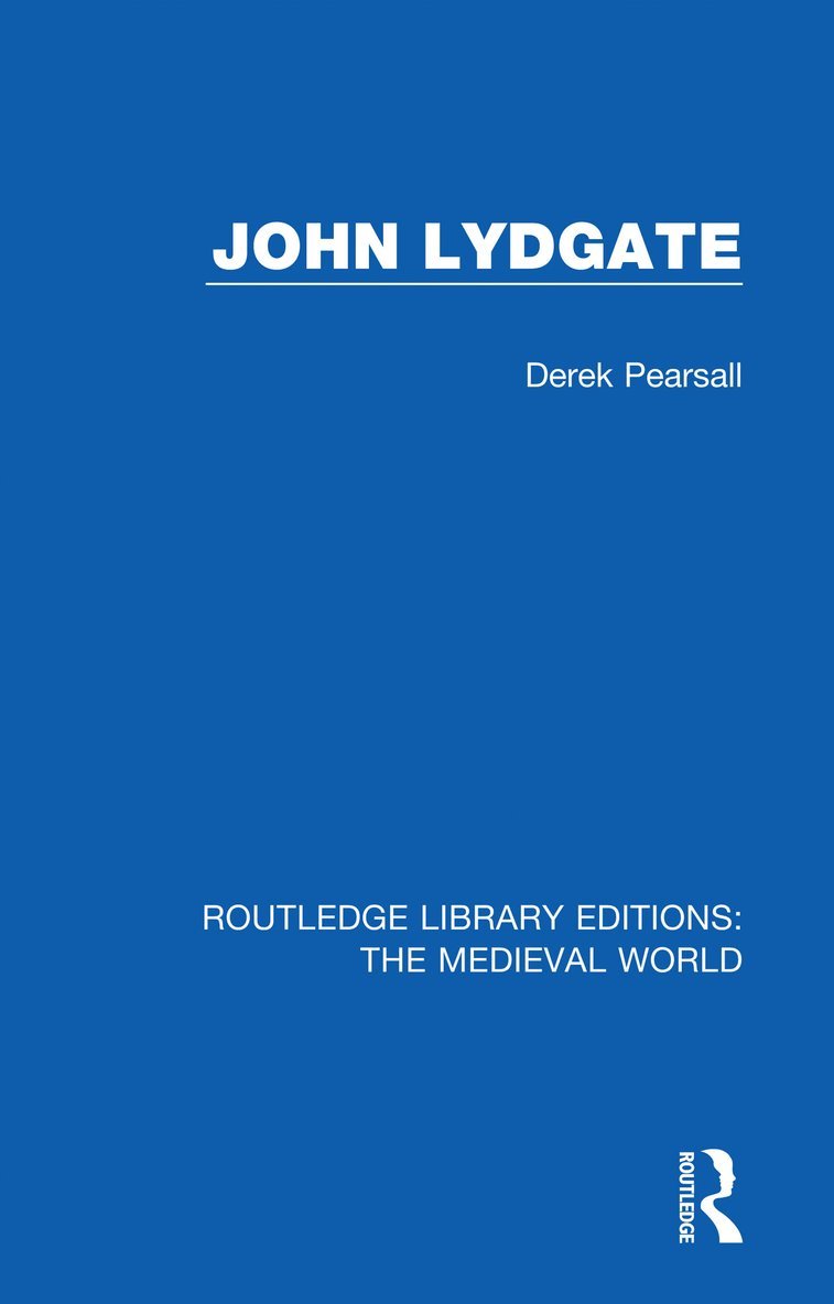 Derek Pearsall, Derek (Author passed away as advised by Harrowells solicitors sf case 02089806) Pearsall - John Lydgate, Häftad