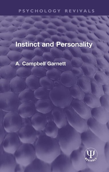 bokomslag Instinct and Personality