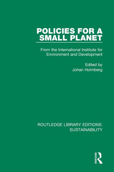 bokomslag Policies for a Small Planet