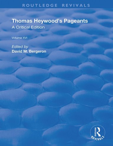 bokomslag Thomas Heywood's Pageants