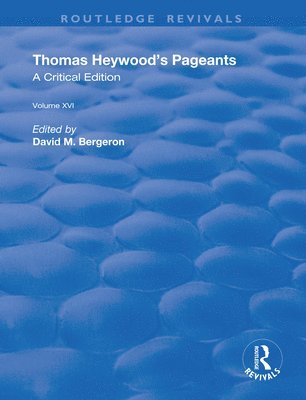 bokomslag Thomas Heywood's Pageants